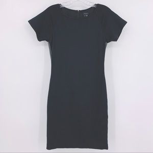 Theory Leather Trim Sheath Dress Black Size 4